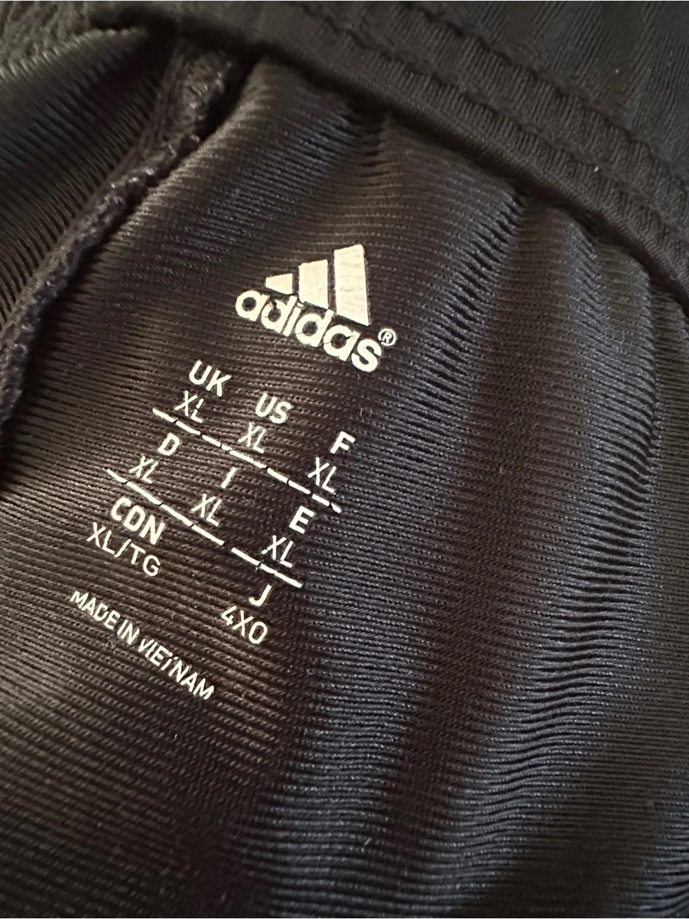 Adidas Side Stripe Logo Black White Track Pants Mens XL